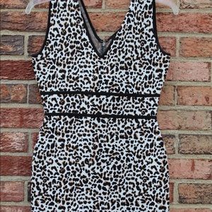 BCBG leopard print mini dress